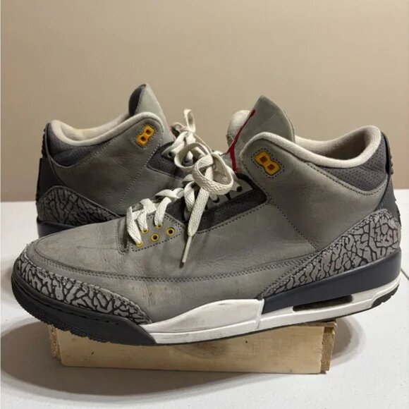 Used Jordan 3 Cool Grey Size 14 Pre-Owned